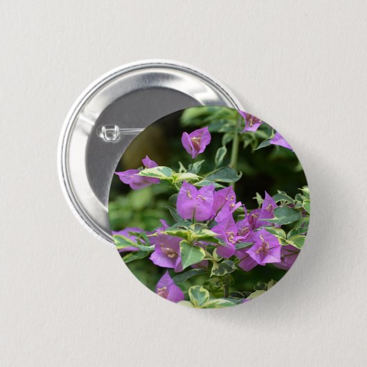 Paarse variëteiten Crepe en Myrtle Ronde Button 5,7 Cm (Voorkant /achterkant)