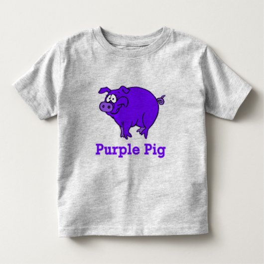 Paarse Varkens op kleding, Mokken, Baby Shirten Kinder Shirts (Voorkant)