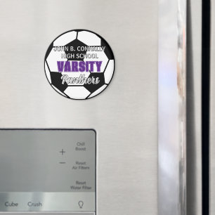 Paarse Varsity Voetbal Aangepaste Hoge School Magneet