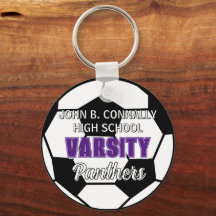 Paarse Varsity Voetbal Aangepaste Hoge School