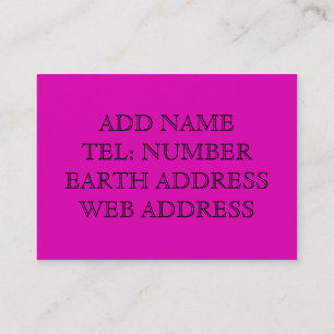 Paarse vaste visitekaartje