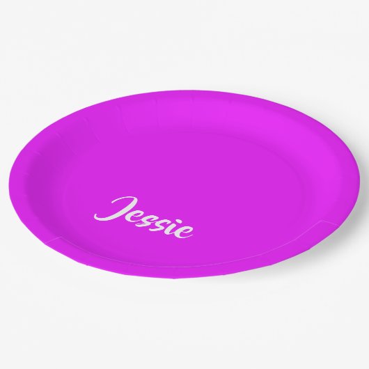 Paarse vaste vlakte papieren bordje (Gekanteld)