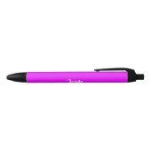 Paarse vaste vlakte zwarte inkt pen (Bovenkant)
