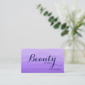 Paarse veelhoekige achtergrond visitekaartje (Staand voorkant)