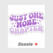 Paarse veelkleurige slechts één hoofdstuk meer vin sticker (Vel)