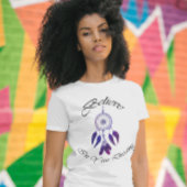 Paarse veer Geloof in je dromen T-shirt