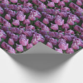 Paarse veertulpen cadeaupapier (Hoek)