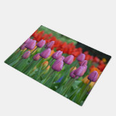 Paarse veertulpen deurmat (Schuin)
