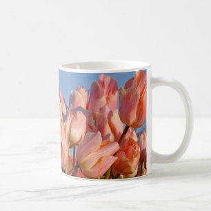 Paarse veertulpen koffiemok