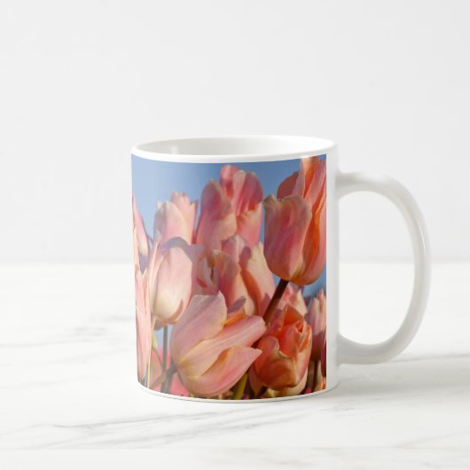 Paarse veertulpen koffiemok (Rechts)