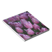 Paarse veertulpen notitieblok (Schuin)