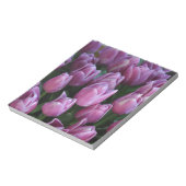 Paarse veertulpen notitieblok (Linkerzijde)