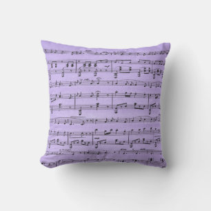 Paarse vel muziek buitenkussen