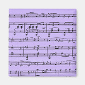 Paarse vel muziek magneet (Voorkant)