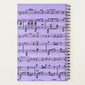 Paarse vel muziek planner (Achterkant)