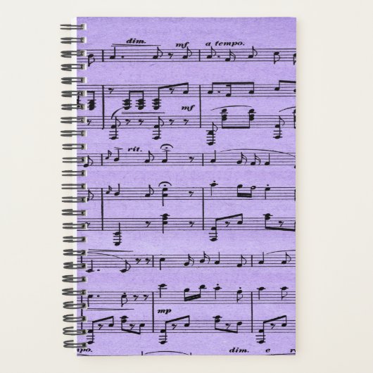 Paarse vel muziek planner (Voorkant)