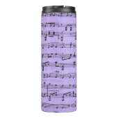 Paarse vel muziek thermosbeker (Achterkant)