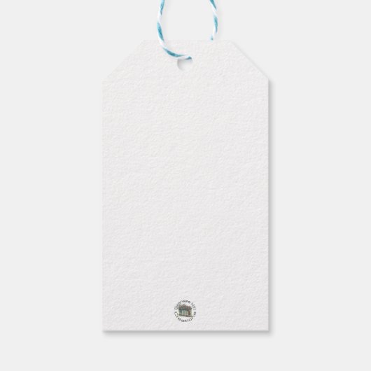 Paarse veld cadeau Label Cadeaulabel (Achterkant)