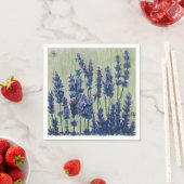 Paarse veld cocktail papier servet (Insitu)