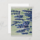 Paarse veld plat dank u kaart (Voorkant / Achterkant)