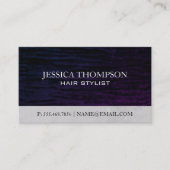 Paarse Velvet Visitekaartje (Voorkant)