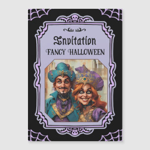 Paarse Venetiaanse paar maskerade