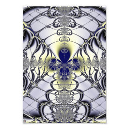 Paarse venster Abstracte kunst Foto Afdruk