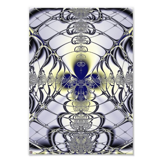 Paarse Venster Abstracte Kunst Foto Afdruk (Voorkant)