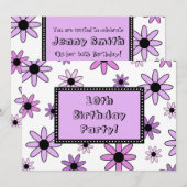 Paarse ventilator 10e aanloopkaart kaart (Voorkant / Achterkant)