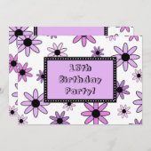 Paarse ventilator 15e aanloopkaart kaart (Voorkant / Achterkant)