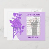 Paarse ventilator - Aangepast sparen het Briefkaar Aankondigingskaart (Voorkant / Achterkant)