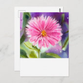 Paarse ventilator briefkaart (Voorkant / Achterkant)