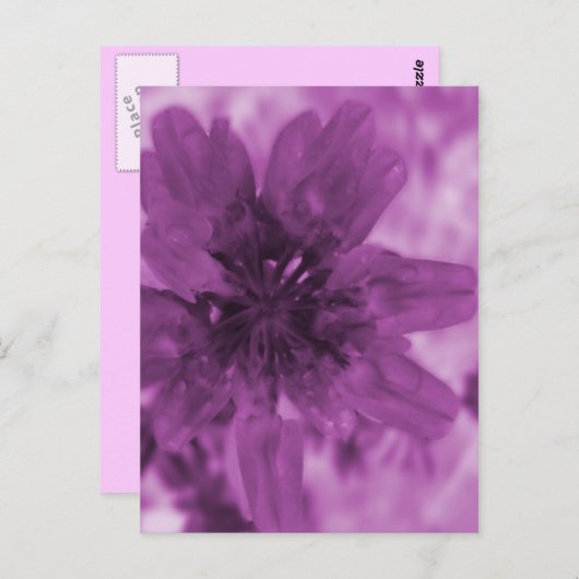 Paarse ventilator briefkaart (Voorkant / Achterkant)