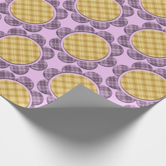 Paarse ventilator cadeaupapier (Hoek)