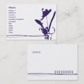 Paarse ventilator - Chubby Visitekaartje (Voorkant / Achterkant)