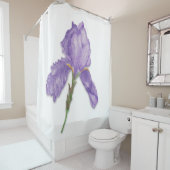 Paarse ventilator, eenzijdige iris douchegordijn (In situ)