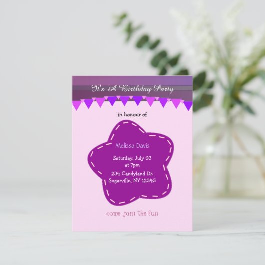 Paarse ventilator en aanvallenverklaring van de da kaart (Staand voorkant)