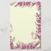 Paarse ventilator en grenspost voor bessen briefpapier (Voorkant)