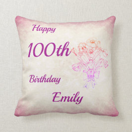  paarse  ventilator Fairy 100th Kussen