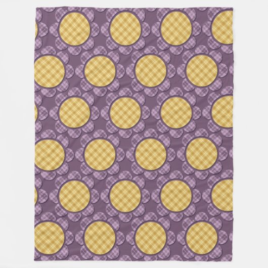 Paarse ventilator fleece deken (Voorkant)