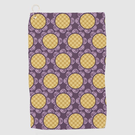 Paarse ventilator golfhanddoek (Voorkant)