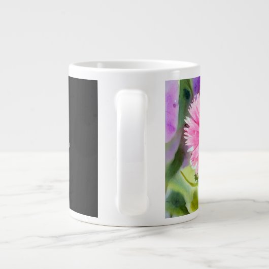 Paarse ventilator grote koffiekop (Achterkant)