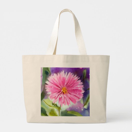 Paarse ventilator grote tote bag (Achterkant)