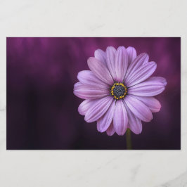 Paarse ventilator in Bloom Briefpapier