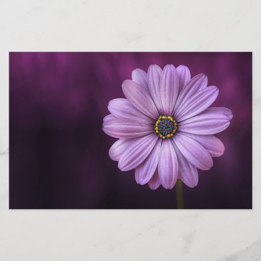 Paarse ventilator in Bloom Briefpapier (Voorkant)