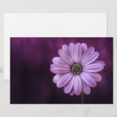 Paarse ventilator in Bloom Briefpapier (Voorkant / Achterkant)