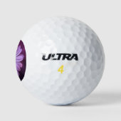 Paarse ventilator in Bloom Golfballen (Logo)