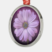 Paarse ventilator in Bloom-keramisch Ornament (Links)