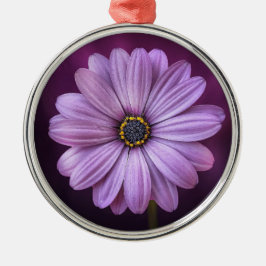 Paarse ventilator in Bloom-keramisch Ornament