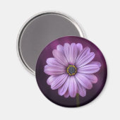 Paarse ventilator in Bloom Magneet (Voorkant / Achterkant)